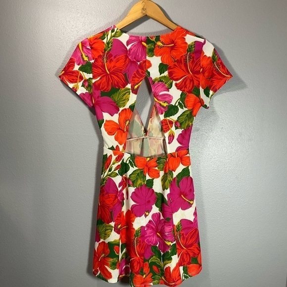 Show Me Your MuMu Hawaiian IBIZA DRESS Floral Size XSmall - Picture 7 of 11